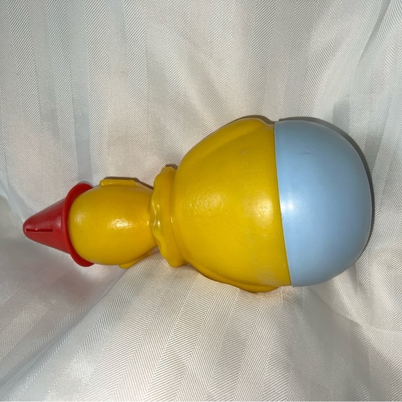 Vintage Rolly Poly style Clown 10” Coin bank - unknown details, no markings Rare - Picture 5 of 10